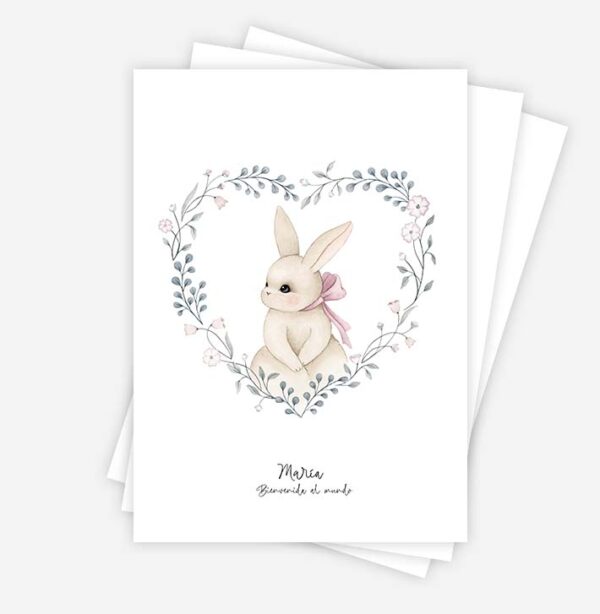 Tres láminas handmade bebe niña