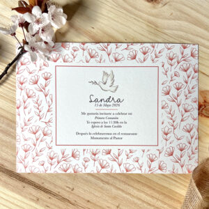 INVITACIÓN DE COMUNIÓN TAPIZ SANDRA